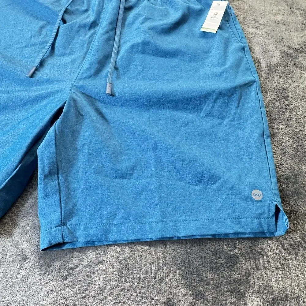 NWT Dip Sz XL 4 Way Stretch Board Shorts Mens XL Teal Blue Swim Trunks